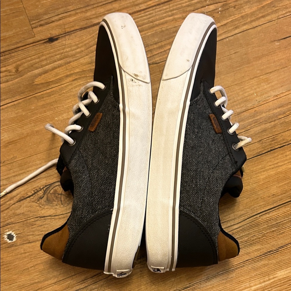 Vans Black and White Men's Sneakers Size 10